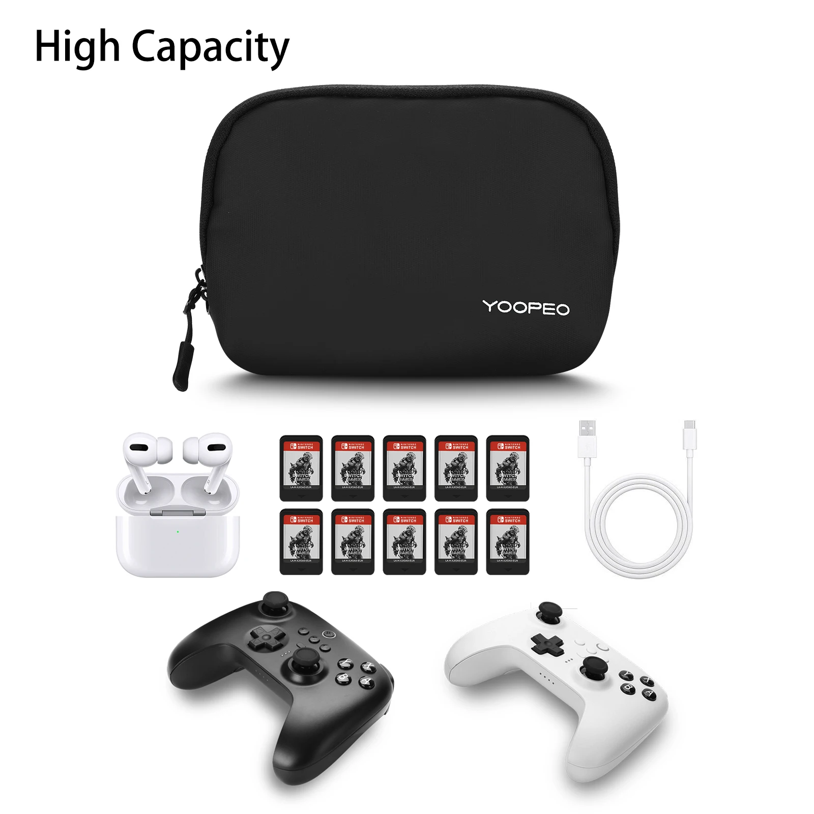 YOOPEO мягкий чехол для телефона черный нейтральный портативный телефон для PS5 PS4 Xbox One Switch Pro 8bitdo контроллеры геймпадов