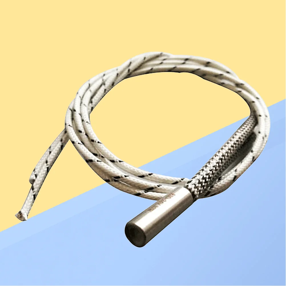 

12V 40W Heating Pipe Single-Ended 6x20mm 1M Long White High-Temperature Tube for 3D Printer Parts Premium Material 304 Stainless