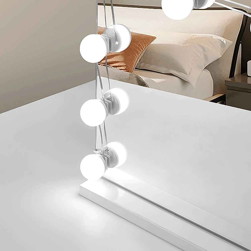 Ayna için LED Vanity işıklar 3 renk sıcaklık dim duvar ampuller dize için makyaj masası soyunma odası ayna