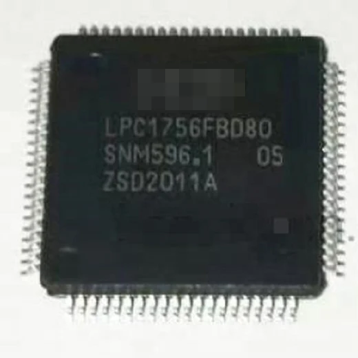 New original LPC1756FBD80 LPC1756 SMD LQFP80 32-bit microcontroller IC chip