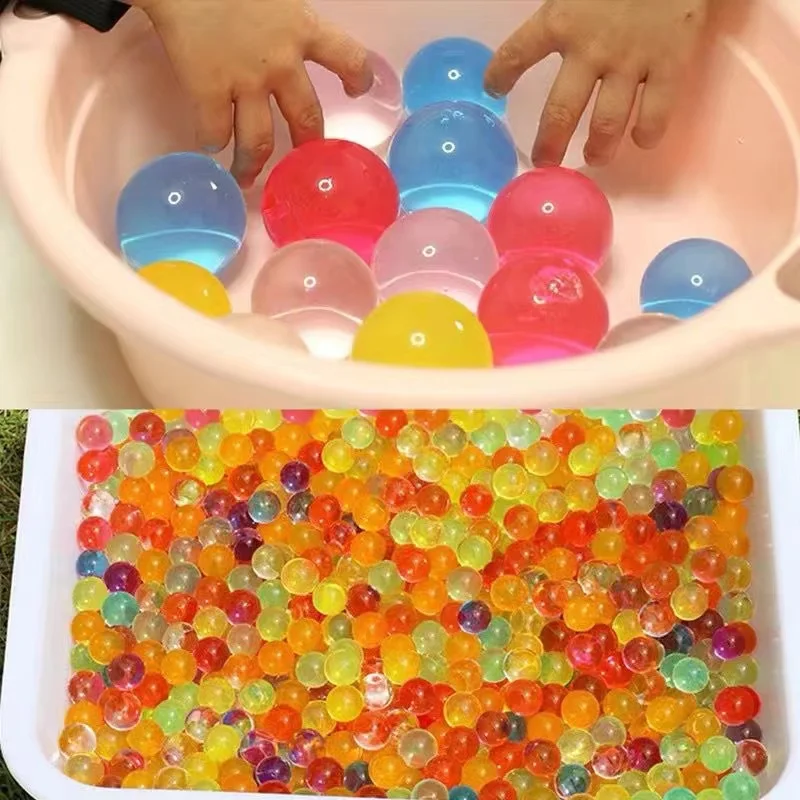 Big Crystal Soil Mud Hydrogel Gel Kids Children Toy Polymer Water Beads Growing Up Magic Jelly Balls Wedding Home Decor