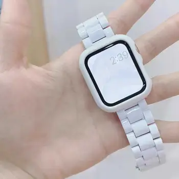 애플 워치 밴드용 시계 스트랩, 케이스, 유리, 캔디 팔찌, iwatch 울트라 2 시리즈 9 8 7 6 5 4 3 Se, 44mm, 40mm, 38mm, 42mm, 49mm, 41mm, 45mm 