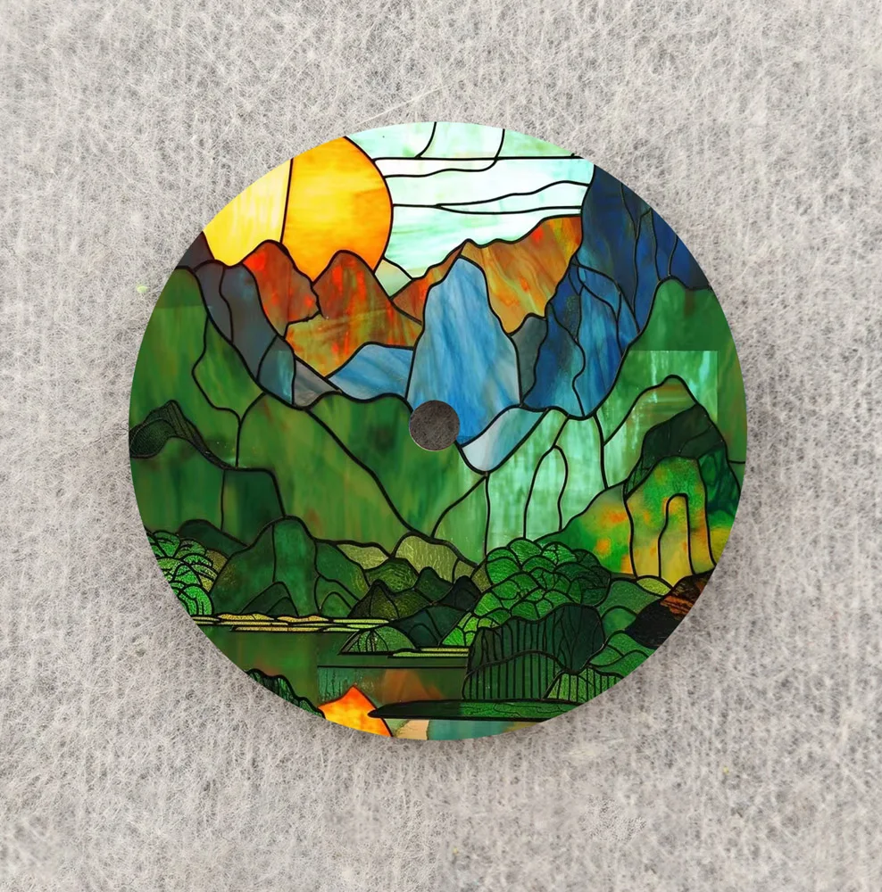 NH35 Dial 28.5mm Dial NH36 Dial Landscape Painting Series Dial Custom LOGO Nadaje się do akcesoriów do zegarków z mechanizmem NH35/36 4R6R7S