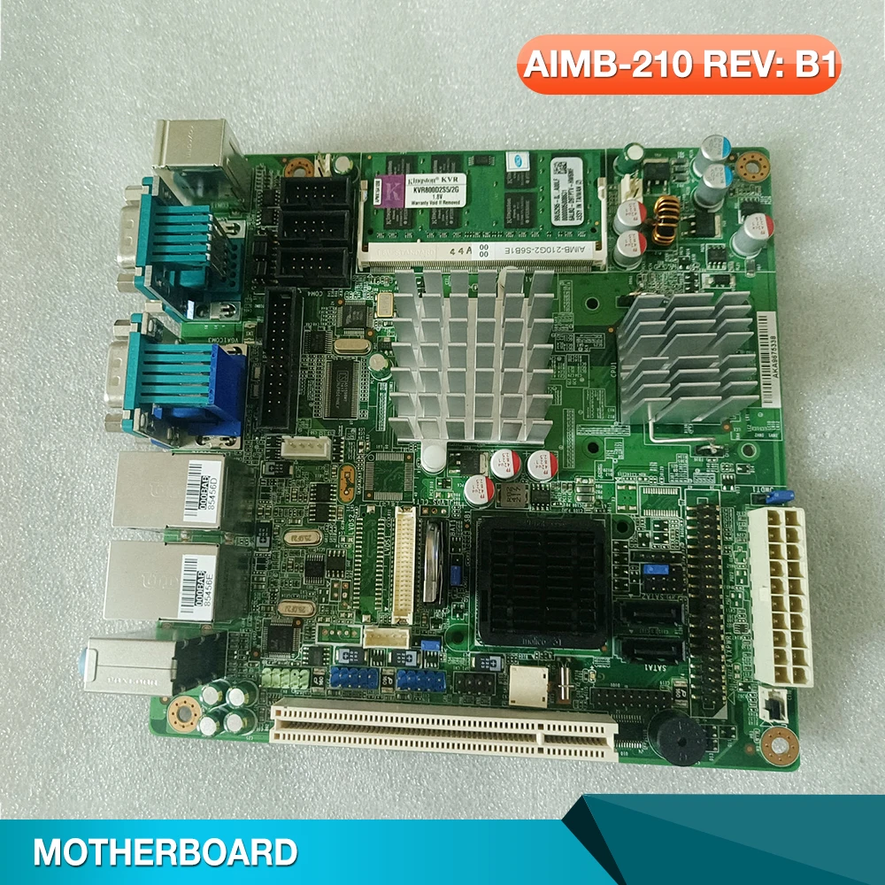 Industrial Control Motherboard Dual Network Card For Advantech AIMB-210 REV: B1 AIMB-210G2-S6B1E