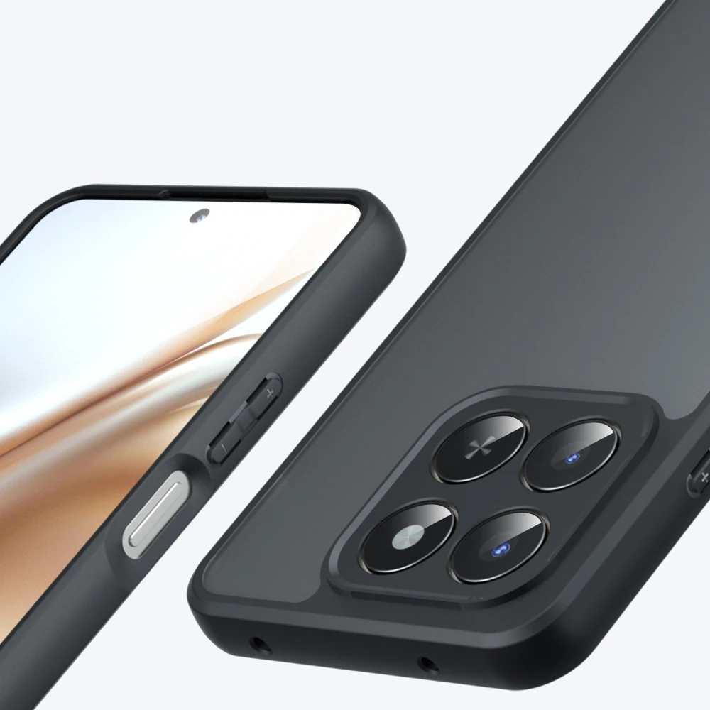 حافظة لهاتف Honor X7d حافظة لهاتف Honor X7d Funda Coque شفافة غير لامعة مضادة للصدمات من البولي يوريثان ممتص الصدمات لهاتف Honor X7d