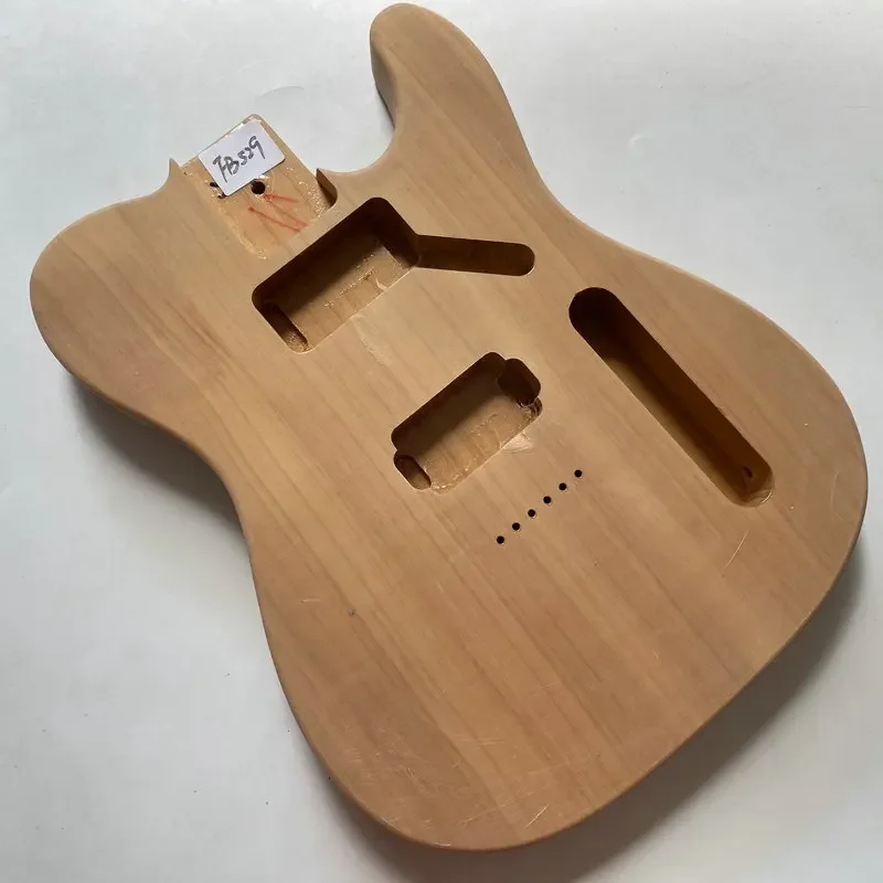 FB529  Tele Electric Guitar TL Guitar Body String Through Body in Solid Ash Wood Right Hand Version Replace