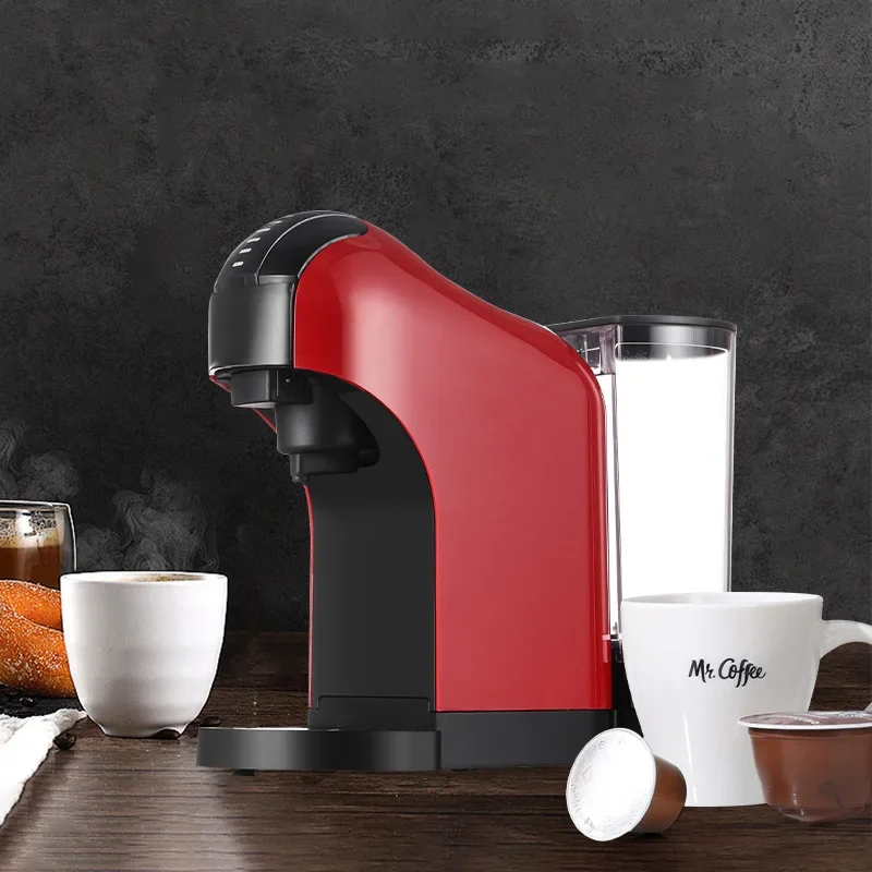 220V 3-in-1 Multifunctional Capsule Coffee Machine, Espresso Machine, Compatible with Capsules and Ground Coffee