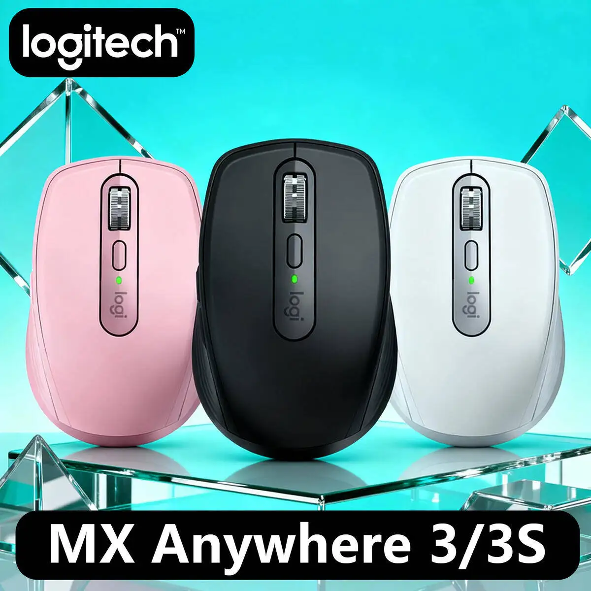 

Беспроводная мышь Logitech MX Anywhere 3S, версия Mac, Bluetooth, бесшумная, портативная, офисная, Apple Pink Girl