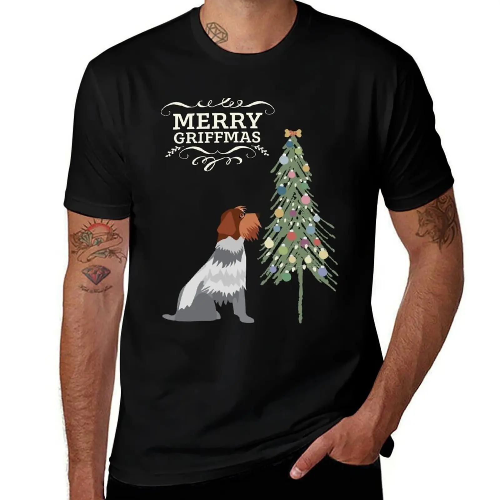 

Футболка MERRYGRIFFMAS, мужские футболки с рисунком, мужские футболки с рисунком, футболка