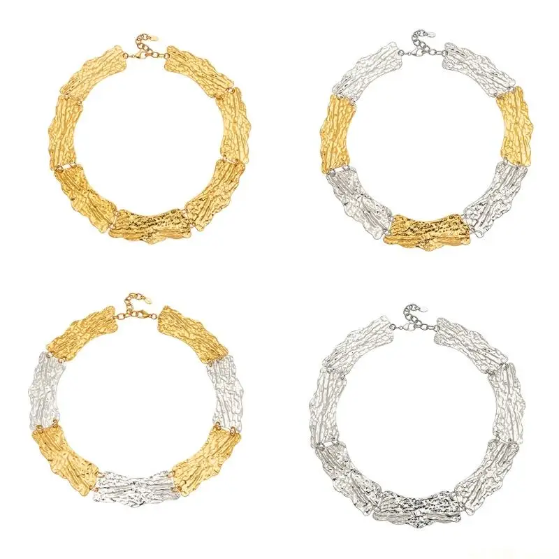 

D46E Модное абстрактное ожерелье с подвеской, многослойное покрытие для повседневного ношения и особых случаев