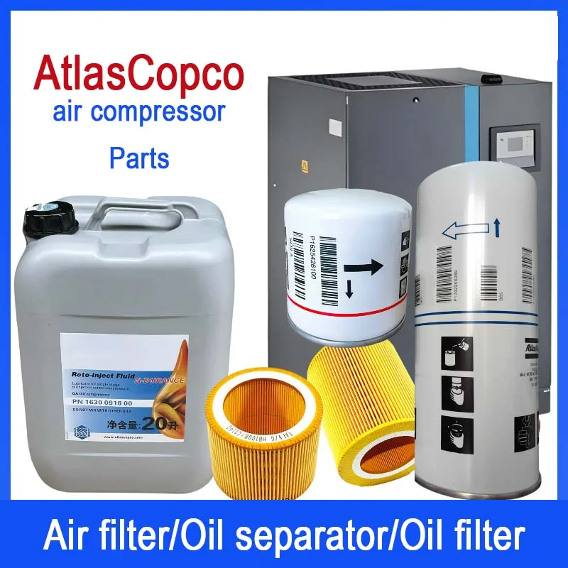 AtlasCopco Compressor Consumables OEM Atlas Copco Parts Air Filter Oil Filter Oil-gas Separator Filter Element 15-75KW ZR VSD GA