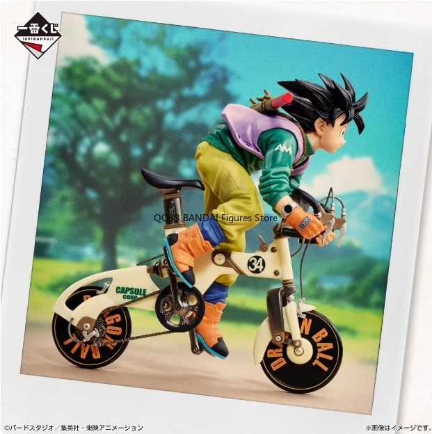 Bandai Ichiban Kuji Dragon Ball SNAP COLLECTION Son Goku&Bicycle Figure Prize A  Anime Action Figure Model Collectibles Gift