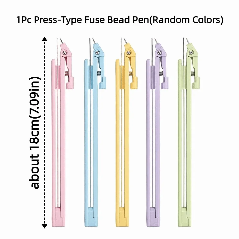 2-in-1-Perlenstift mit Druckmechanismus, handlich, effizienter Perlen-Platzierstift, komfortabler Griff, zeitsparender automatischer Perlenspender