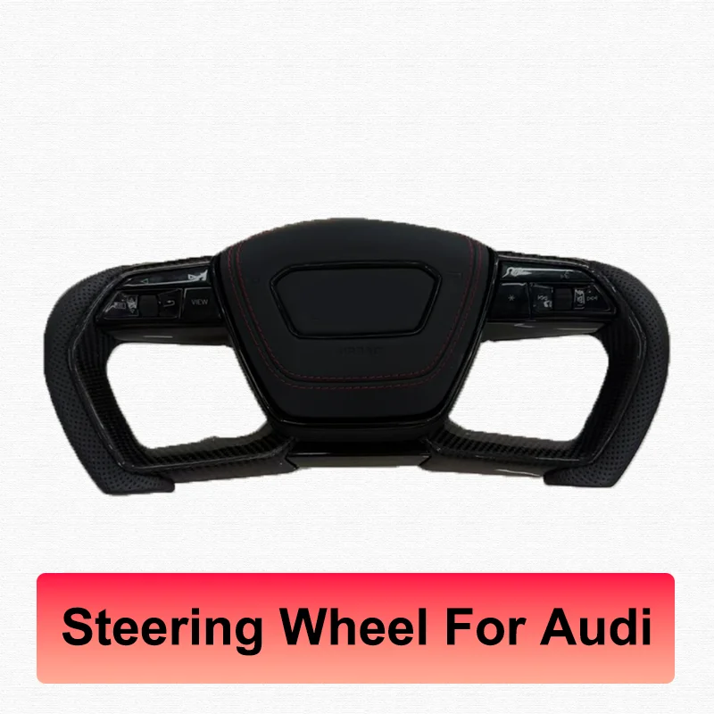 Latest Steering Wheel For Audi R8 TT mk2 RS TTS TTS RS3 RS6 Rs4 Rs5 Rs7 A3  A4 A5 A6 A7 Modification