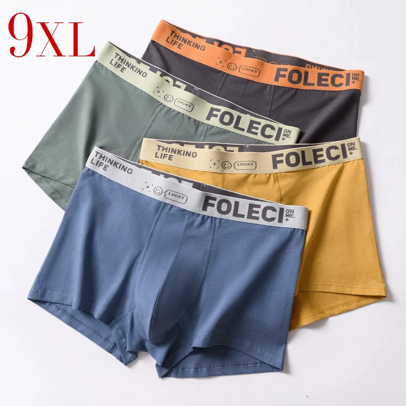 

Plus 9XL 8XL 7XL 6XL 170KG Mens Underwear Male Boxers Sexy Breathable Fashion Style Softness Boys Catton Panties Boxershorts