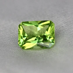Peridot Gemstone Natural Green Olivine Peridot7X9mm 2.5ct  Small Octagon Jewelry Ring Pendant Earring StoneJewelry Customization