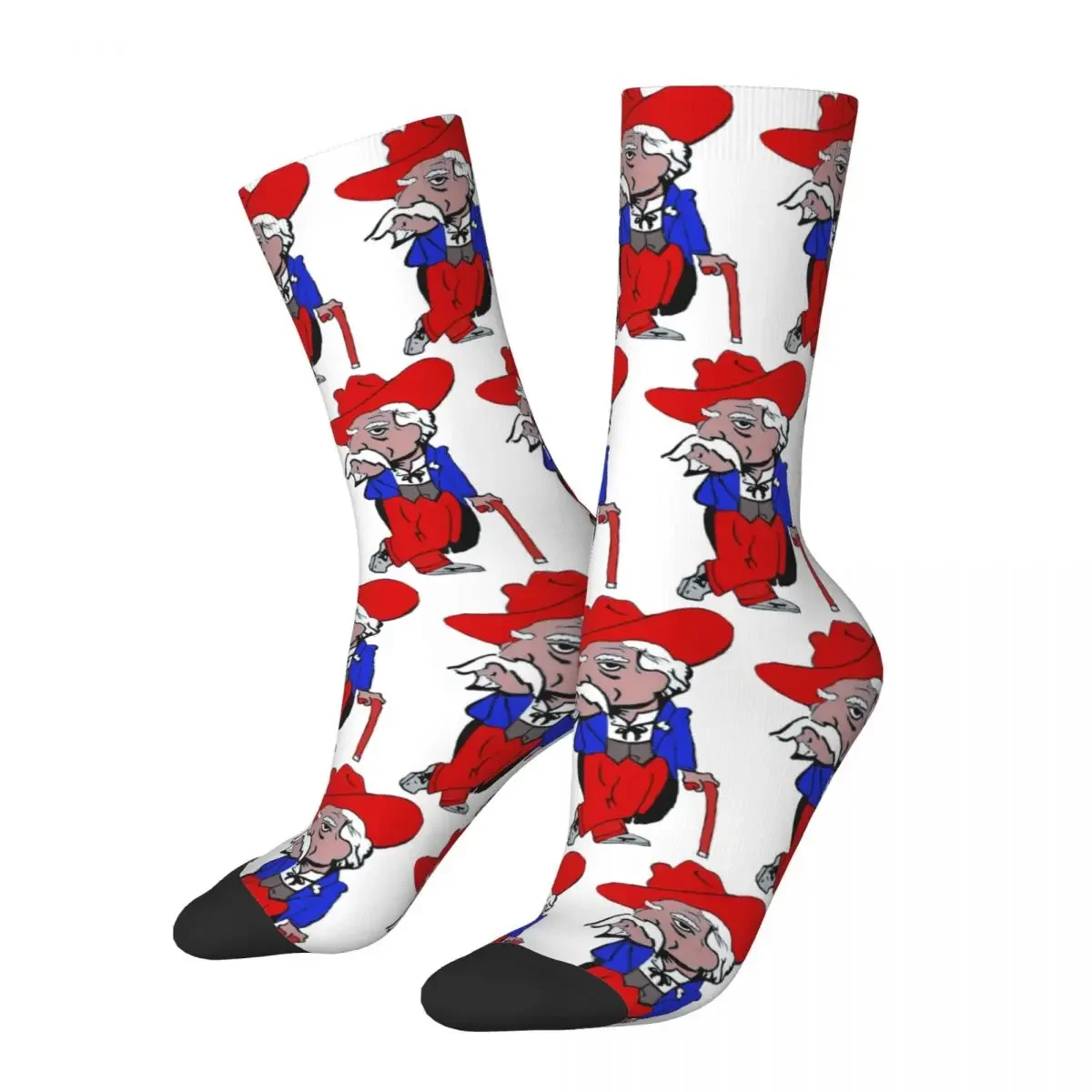 Col. Reb-Chaussettes bleues Harajuku, bas absorbant la transpiration, chaussettes longues toutes saisons, accessoires pour cadeau d'anniversaire unisexe