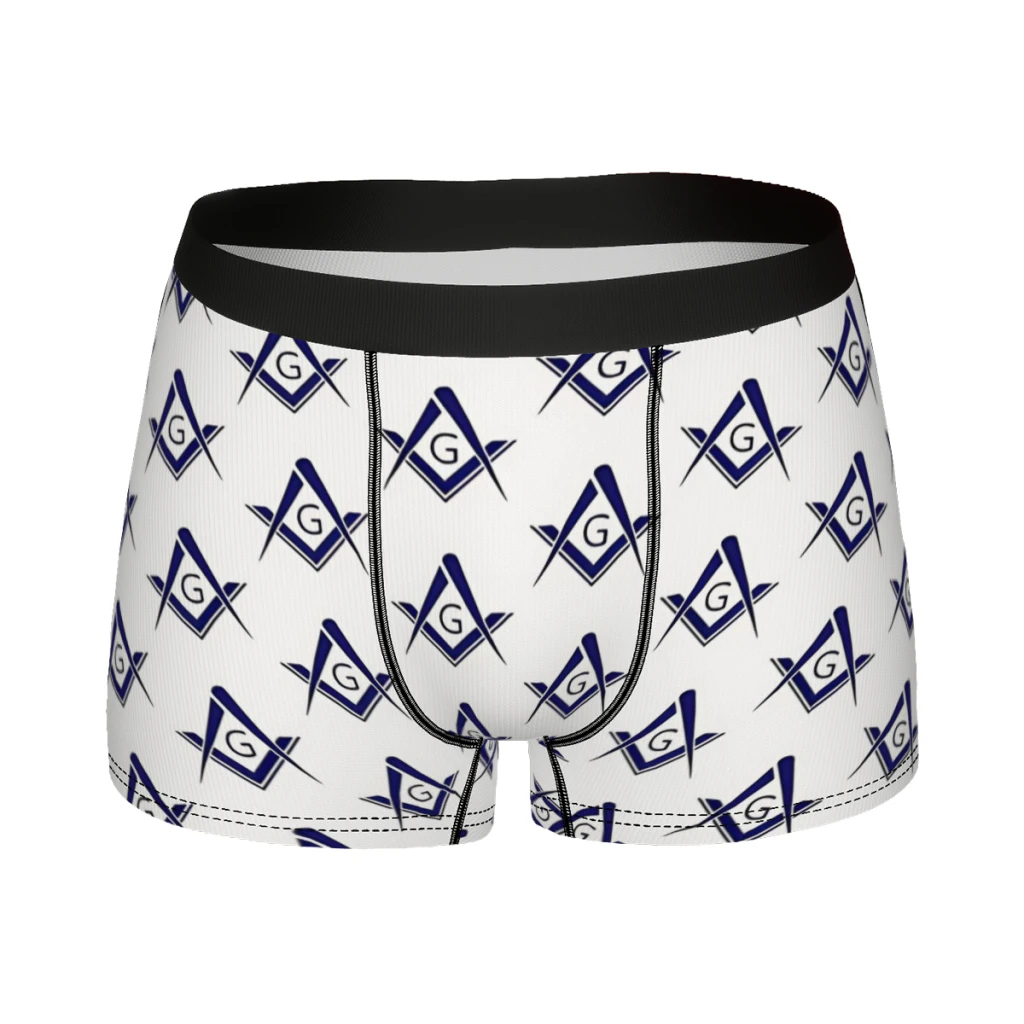 Symbol Freemason Underpants Homme Panties Men's Underwear Comfortable Shorts Boxer Briefs