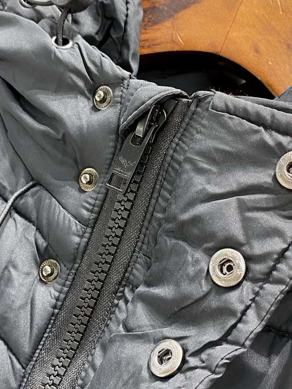 سترة من القطن الدافئ من Thiened للرجال كاجوال بغطاء للرأس طويلة من ألياف البوليستر عصرية للشباب مزخرفة بسحاب #4