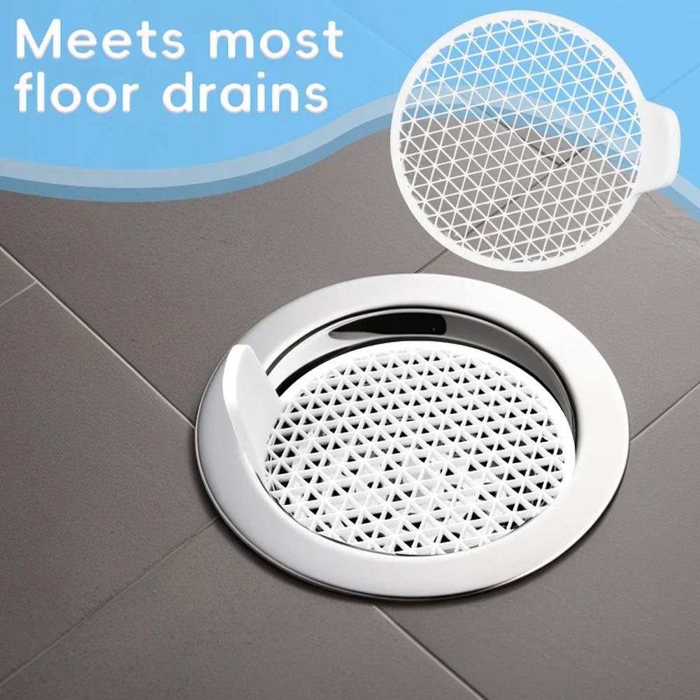 

4 Pack Sink Strainer Hair Catcher Bathroom Kitchen Floor Drain Filter Mesh Sink Anti-blocking Strainer Floor Stopper Covers