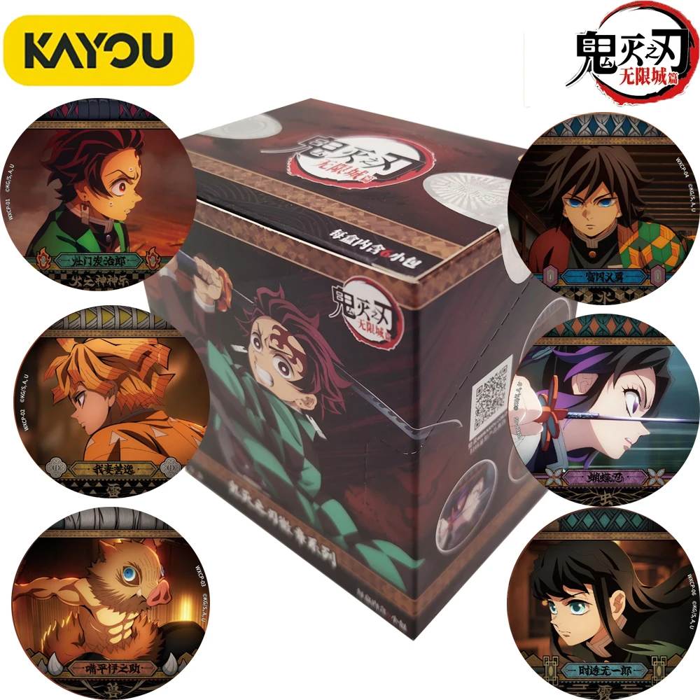 

Kayou Genuine Demon Slayer Popular Characters Tinplate Badge Cartoon Personalized Portable Practical Brooches Charming Gifts