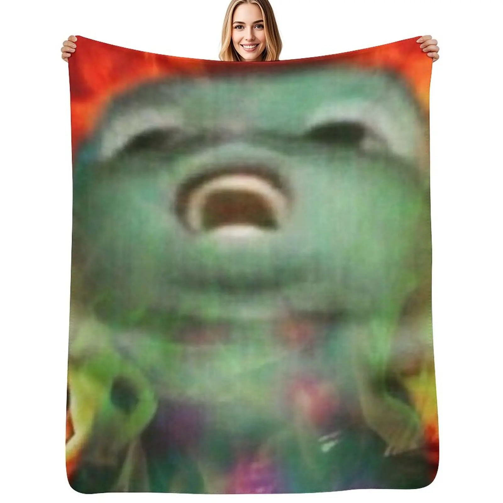 

bibble meme Throw Blanket Soft Big Cute cosplay anime Picnic Blankets