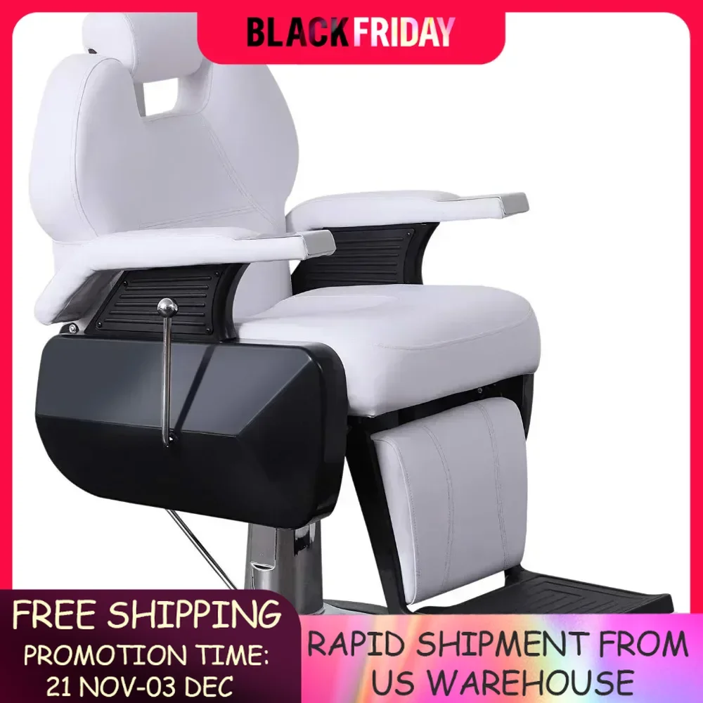 

Barber Chair All Purpose Hydraulic Salon Chair for Barbershop Stylist Tattoo Chair Heavy Duty Reclining