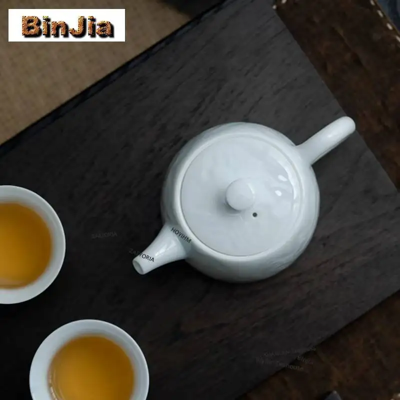 230ml Imitation Song Hutian Kiln Shadowy Blue Ware Teapot Japanese Tea Infuser Pot Tea Soaking Kettle With Filter Drinkware