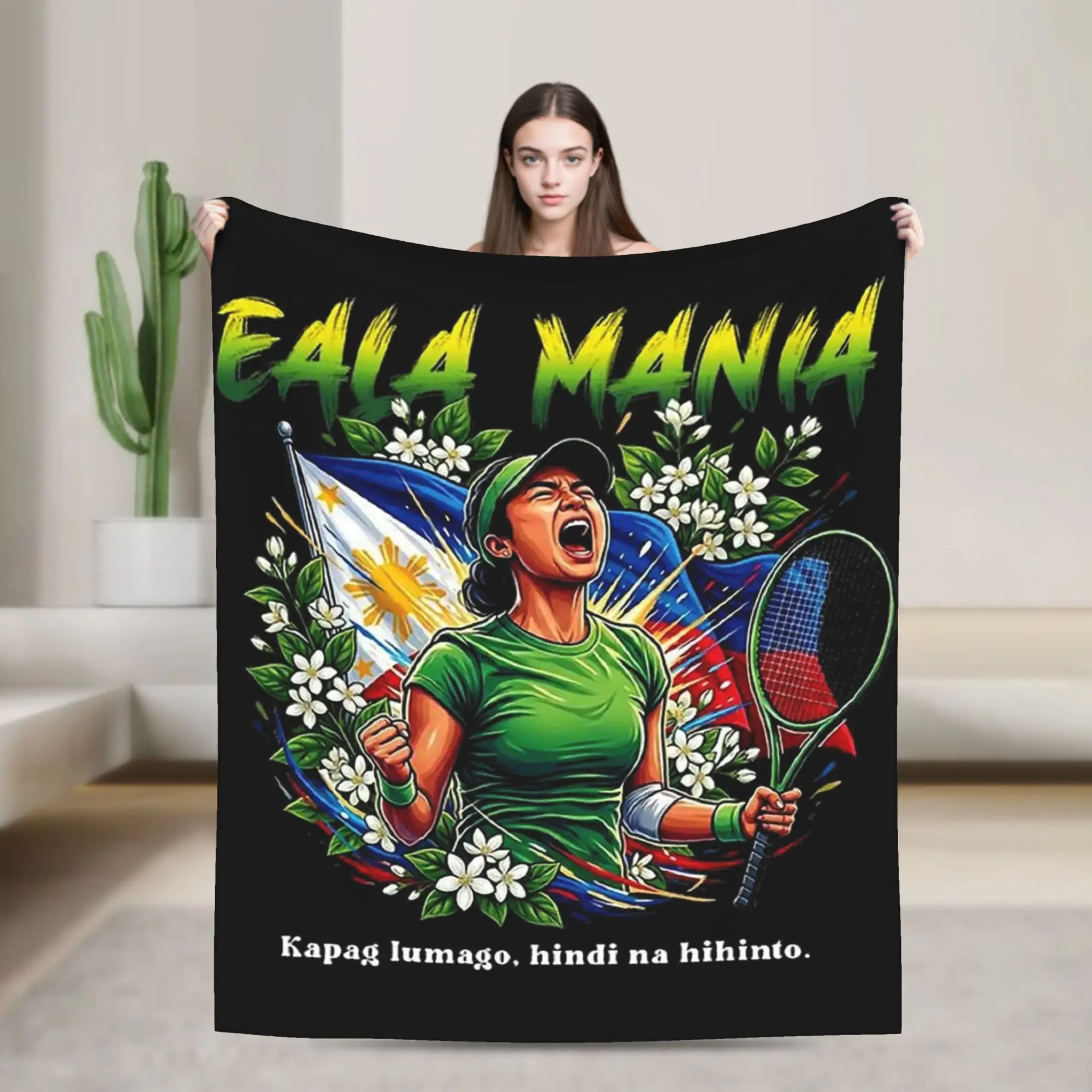Tennis Player Alex Eala Blanket   Flannel Throw Blankets Summer Air Conditioning Decoration Soft Warm Bedsprea