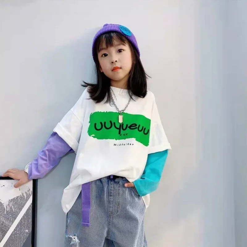 Girly Heart Kawaii Long Sleeve T Shirt  Spring Autumn 2025 Children Undercoats Large Children Hooded Baby Clothes Gifts for Kids