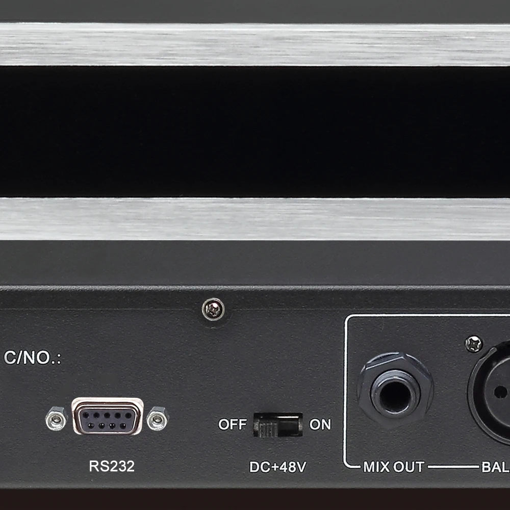 Micwl 4-Kanal-Digitalfrequenzschieber Anti-Scream-Prozessor Anti-Interferenz-Mixer Konferenz Meeting Rookm Stage Karaoke