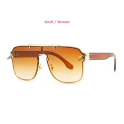 2025 New 1pc Oversized Fashion Sun Glasses For Men Women Wind-Proof Driver Goggles Large Full Frame Siamese-style Sunglasses