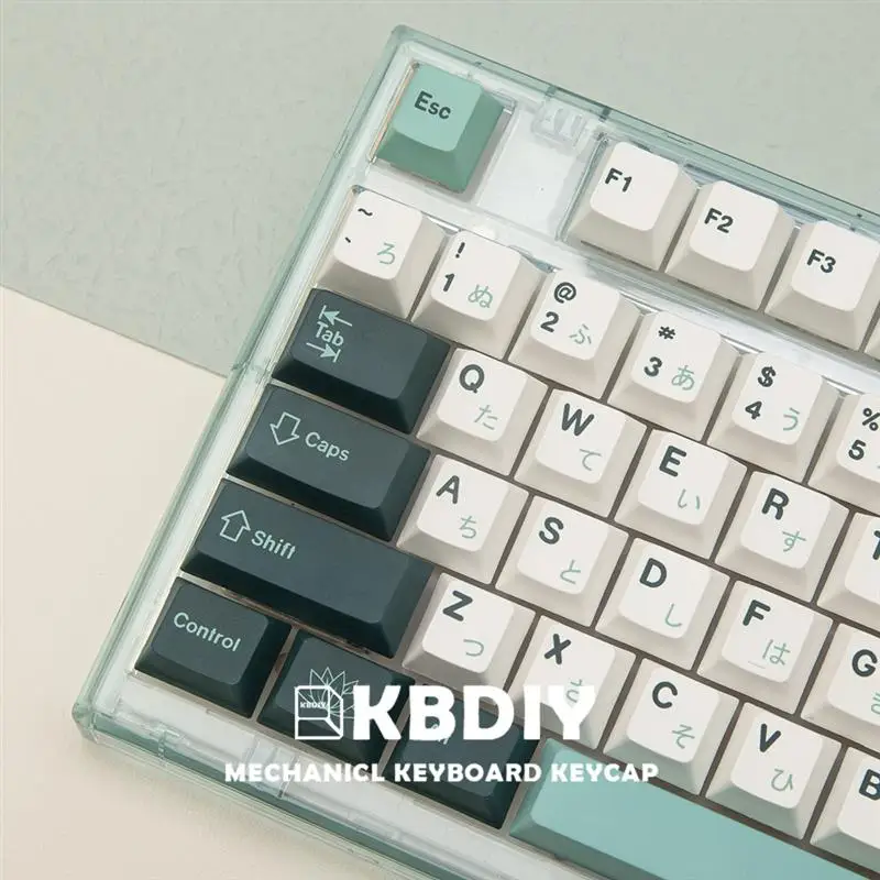 KBDiy 135 Key/Set GMK Botanical PBT Japanese Keycaps Cherry Profile MX Switch Green Keycap for Mechanical Gaming Keyboard Custom