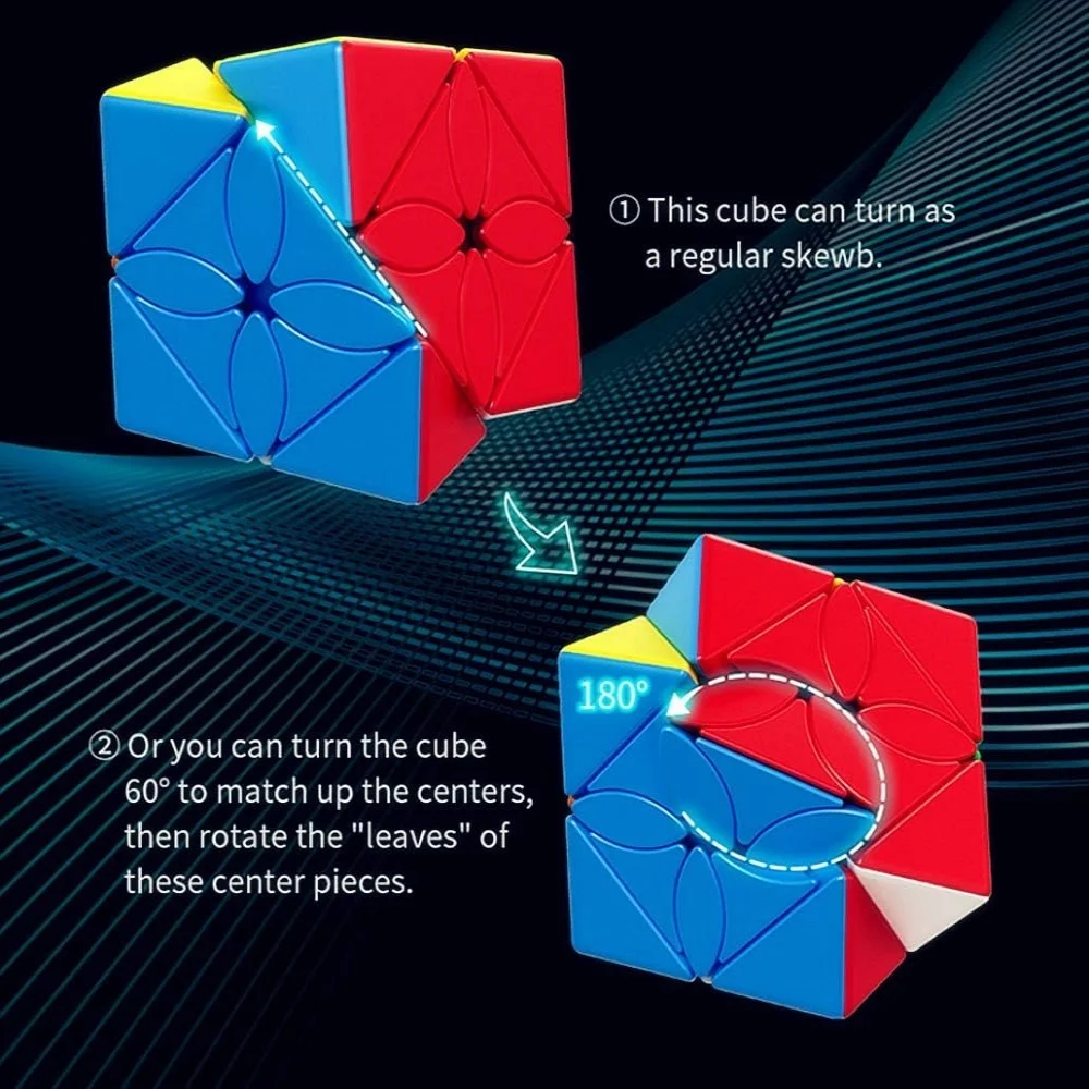 Cubo de Velocidade MoYu Meilong Maple Leaves, MeiLong Magic Cube, Cubo sem adesivo, Cubing Classroom, MoYu Meilong, MeiLong, 57mm