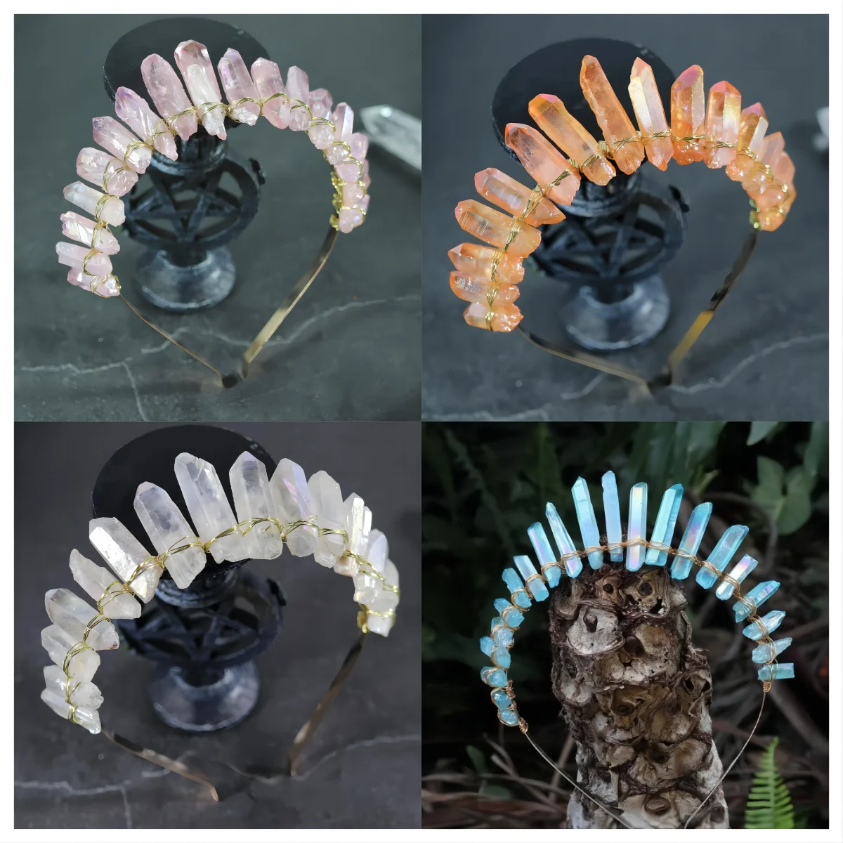 

Crystal crown Sun headband Goddess Tiaras jewelry hair accessories photography props dress fairy estival gifts