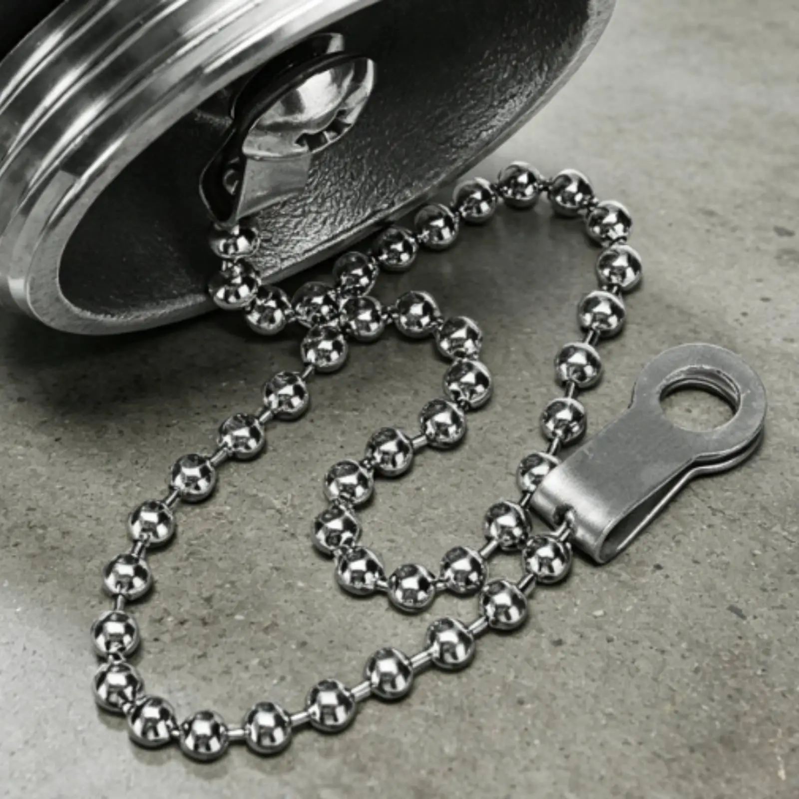 Stainless Steel Fuel Cap Rust Proof Marine Tank Cover Chained Deck Fill Lid for Yacht Water Tank Replacement