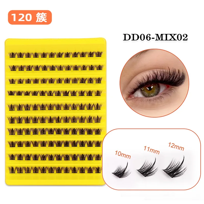 European and American False Eyelash Set - Bestselling 640 Fluffy Curl Eyelash, Used for DIY Glue and Curling