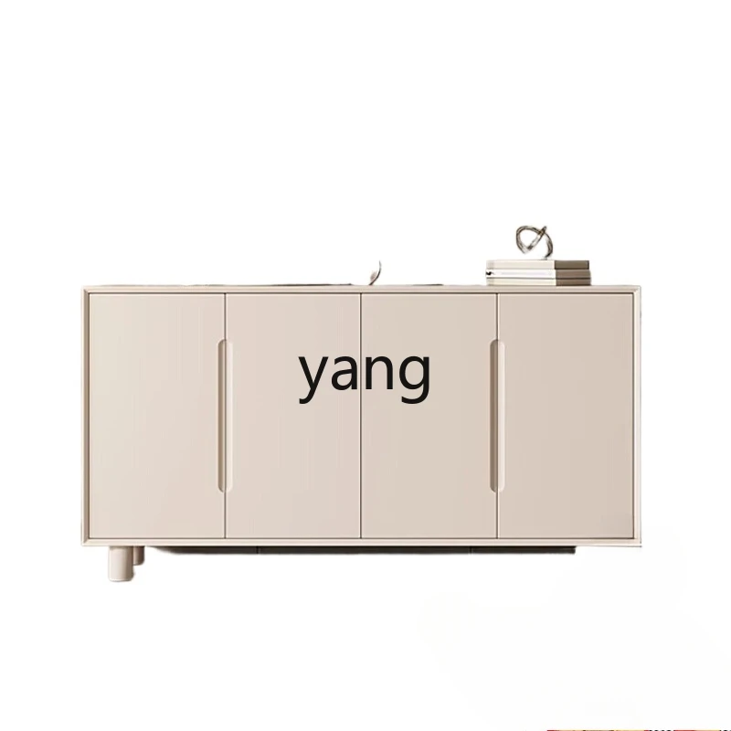 Yjq  shoe cabinet solid wood porch cabinet at the entrance of the house household storage living room decorative side cabinet