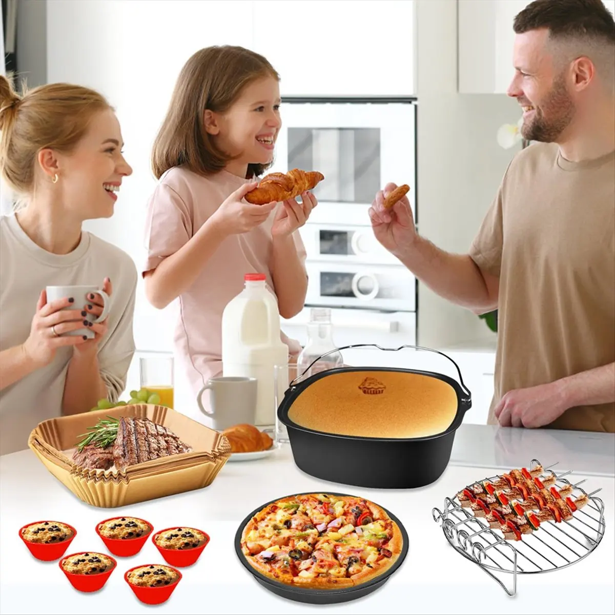

Аксессуары для аэрофритюрниц T33C для моделей Airfryer XL 6.2 л, 5 л, 4.7 л, а также для квадратных аэрофритюрниц XL