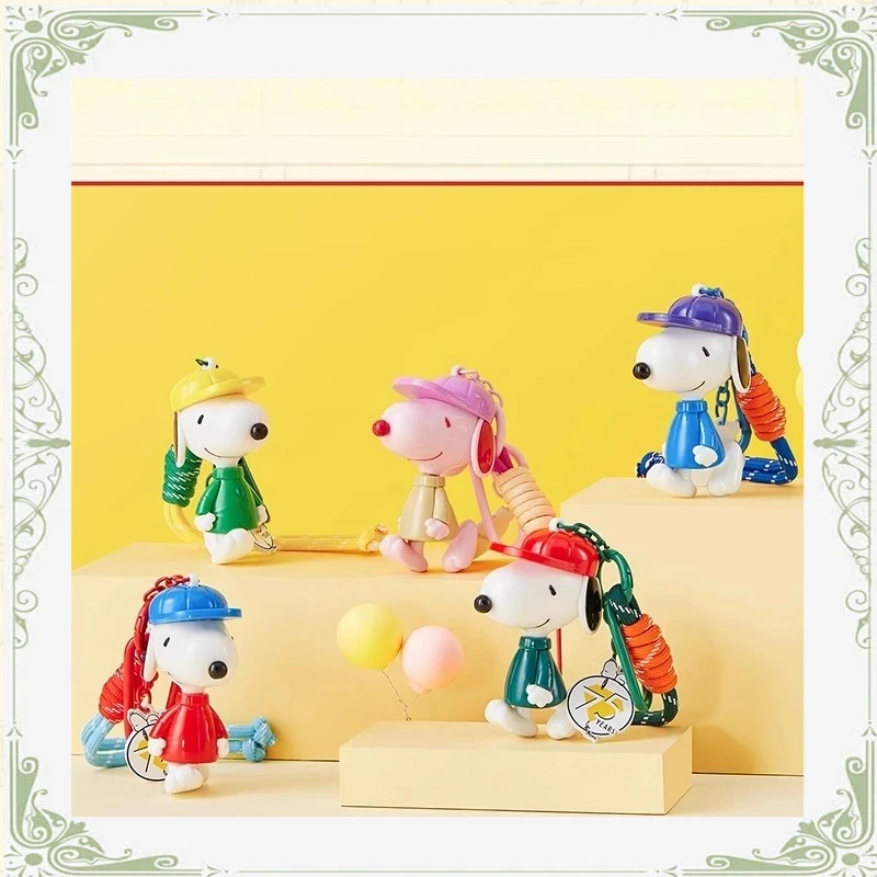 

MINISO Peanuts 75th Anniversary Snoopy Colorful Alloy Keychain - Cute Cartoon Design Fashion Gift & Collectible Accessory