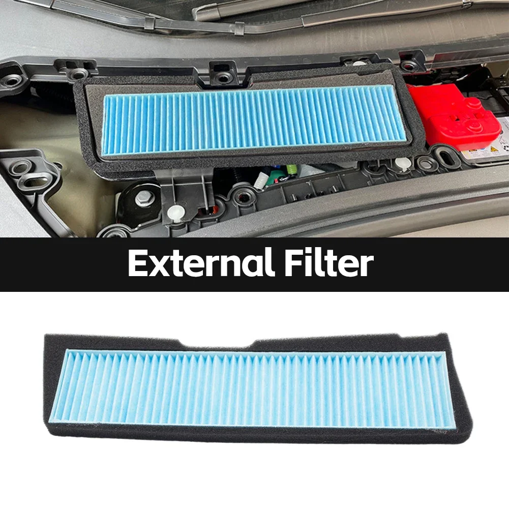 For Tesla Model 3 2023 Car Intake Air Filter Melt Blown Fabric Air Flow Vent Cover Trim Anti-Blocking Prevention Intake Cover