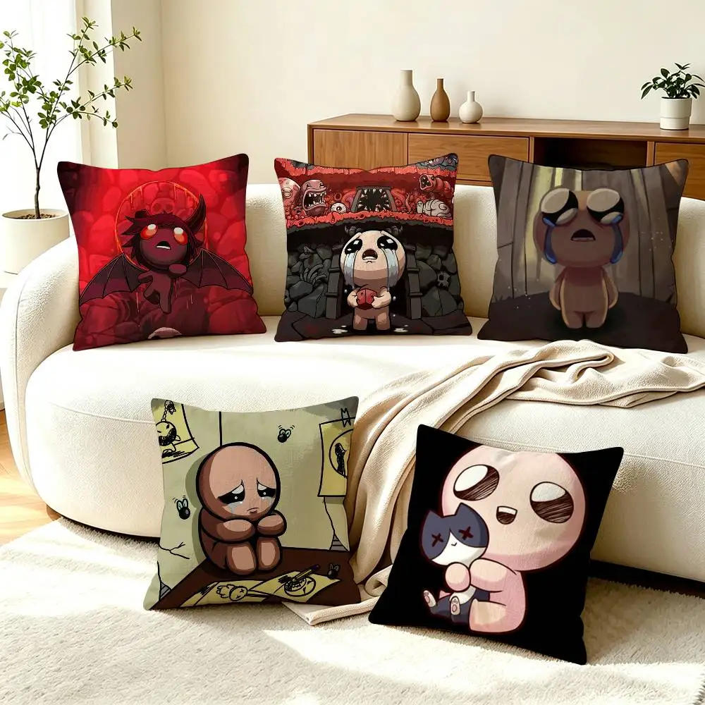 T-The Binding of Isaac G-Game  Square Double-Sided printed Pillow Case Bedroom Bedside Pillow Sofa Cushion Cover