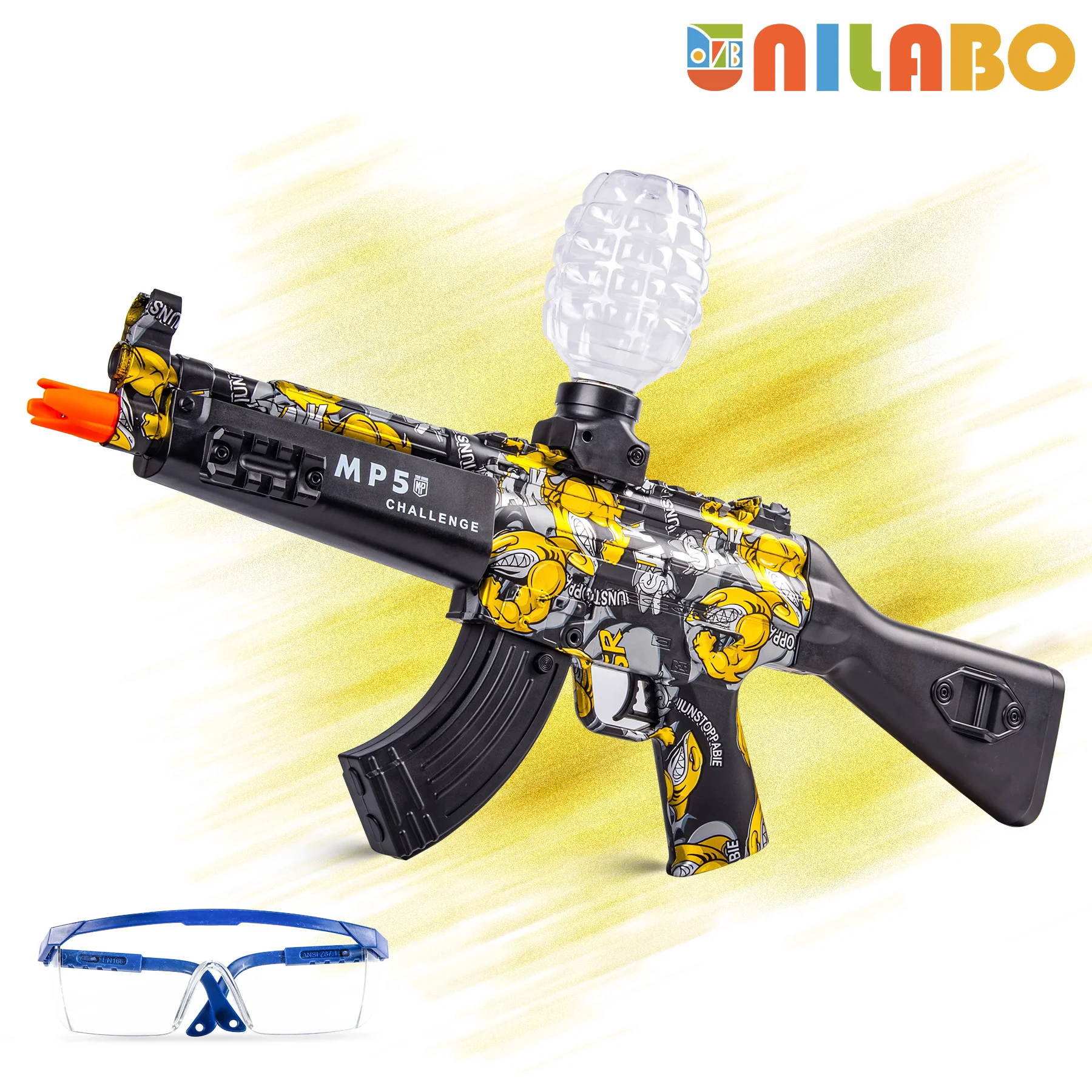 

MP5 Electric Blaster Gun Toys, High Precision Shooting Toy, Perfect Automatic Outdoor Toy Gift for Birthday (Bullets Excluded)
