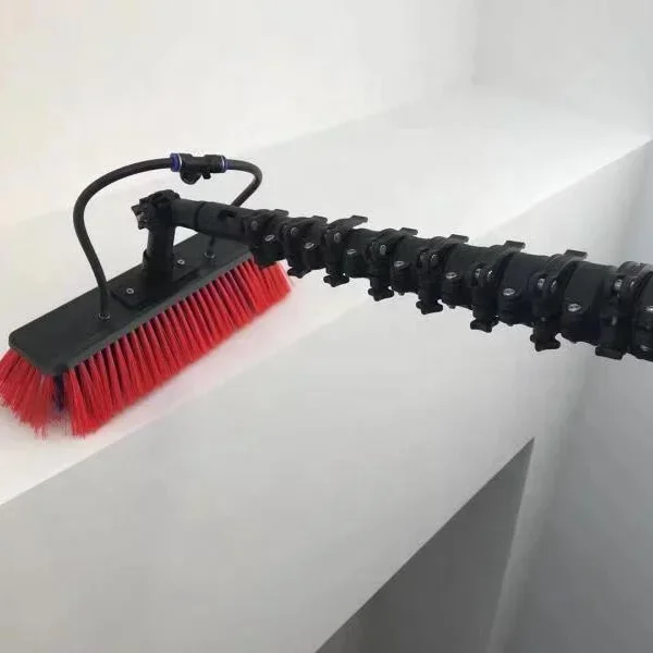 

Телескопическая штанга для мытья окон из углеродного волокна с подачей воды и шлангом для домашней уборки