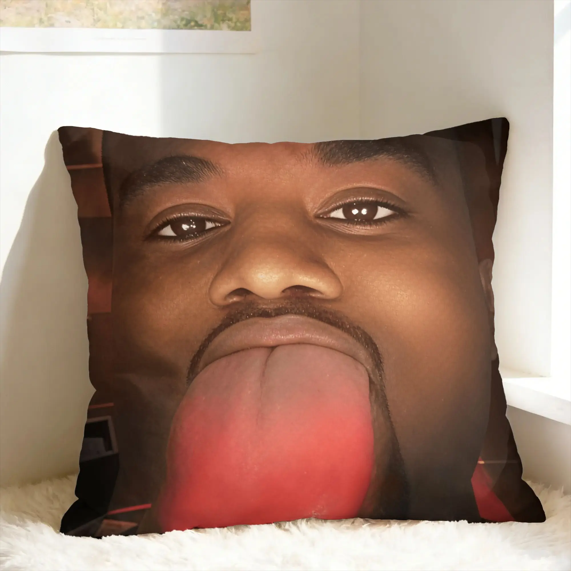 Kanye West Meme Pillow Case  Vintage Pillow Cover Square Pillowcases For Living Room Sofa