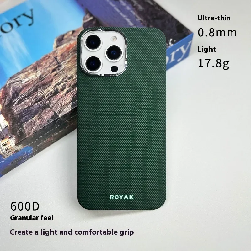 حافظة مغناطيسية من ألياف الكربون بنسبة 100% لهاتف آيفون 15/16 |   كيفلر، مضاد لبصمات الأصابع، MagSafe |   نحيف، مقاوم للصدمات، مقاوم للخدش