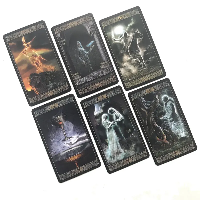 Hot sales Ghost Tarot Oracle Tarot Card Fate Divination Prophecy Card Family Party Game Toy Tarot 78 Card Deck PDF Guide