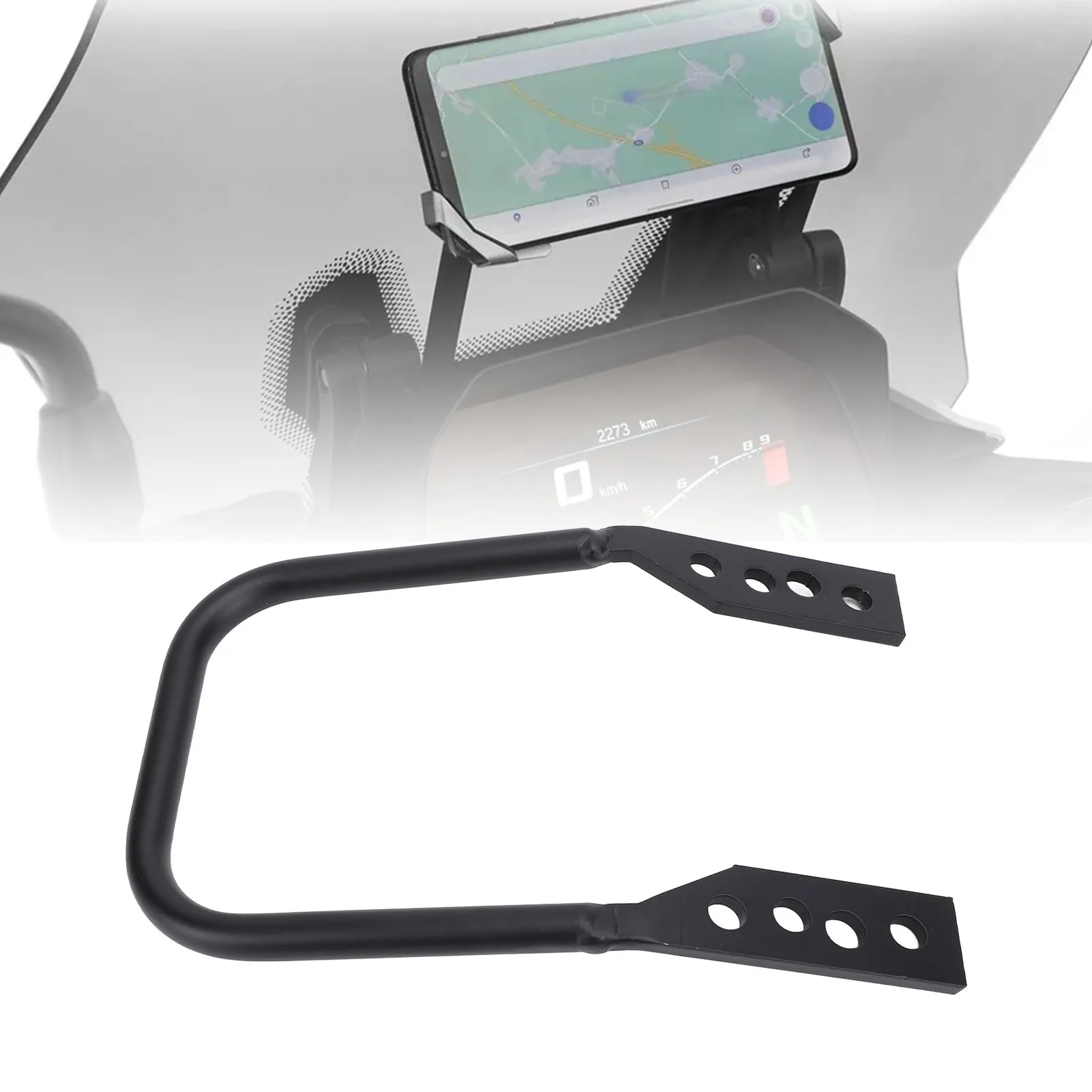 

Motorcycle Navigation Bracket Replacement Abrasion Proof Motorcycle GPS Phone Navigation Stand for F850GS 2019 To 2022