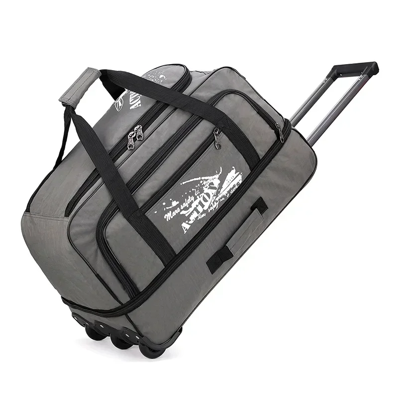 New Large Capacity Trolley Trolley Bag Luggage with Wheels Boarding Bag Oxford Waterproof Luggage Rolling Checked Luggage