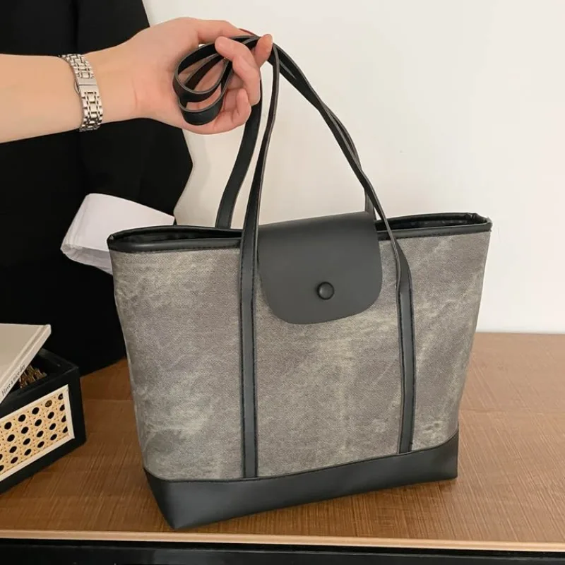 レディース通勤レザークロスボディバッグプレミアムパリトレンディヴィンテージデザインカジュアルシンプルトートバッグ実用的なオフィスアウトドアワーク用